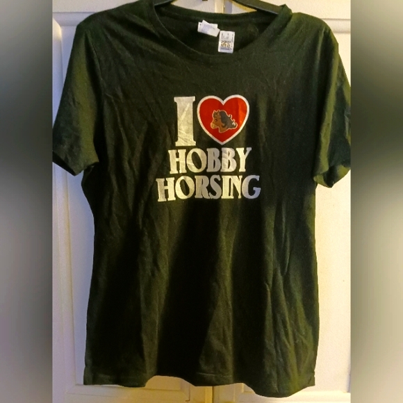 I heart hobby horsing tshirt Sz L - Picture 1 of 3